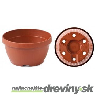 Kvetináč Classic 7l, rozmer 26 x 10 cm, terakota