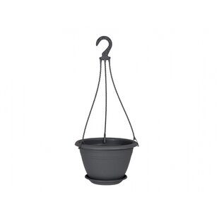 Kvetináč GALICIA závesný plastový d25cm, antracitová