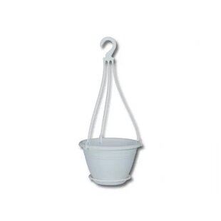 Kvetináč GALICIA závesný plastový d25cm, biela