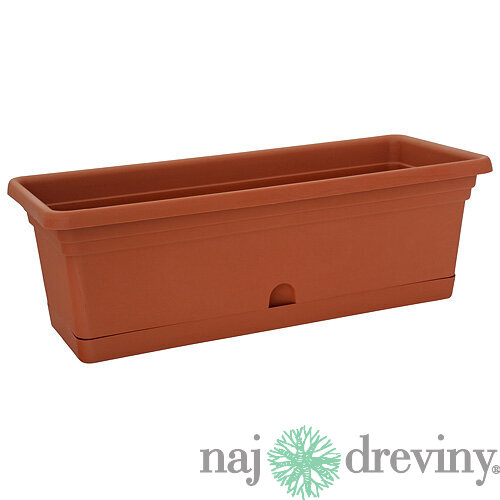 Kvetináč ICS MELISSA 50x20x16 cm, 8.5 lit, truhlík, podložka