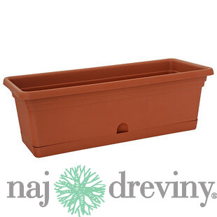 Kvetináč ICS MELISSA 50x20x16 cm, 8.5 lit, truhlík, podložka