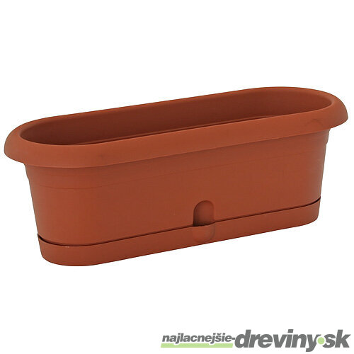 Kvetináč ICS MINIMELISSA 30x12x11 cm, truhlík, podložka