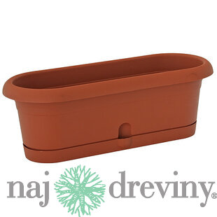 Kvetináč ICS MINIMELISSA 30x12x11 cm, truhlík, podložka