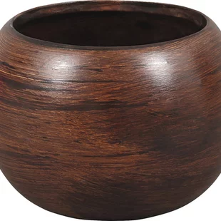 Kvetináč keramický MANES WOOD Ø 16 x 16 cm matný hnedý