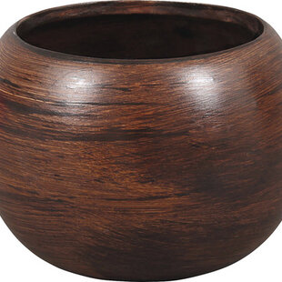 Kvetináč keramický MANES WOOD Ø 16 x 16 cm matný hnedý