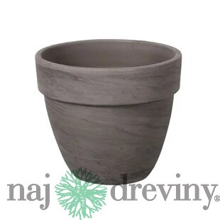Kvetináč LEVANTE BASALT keramický d26x22cm