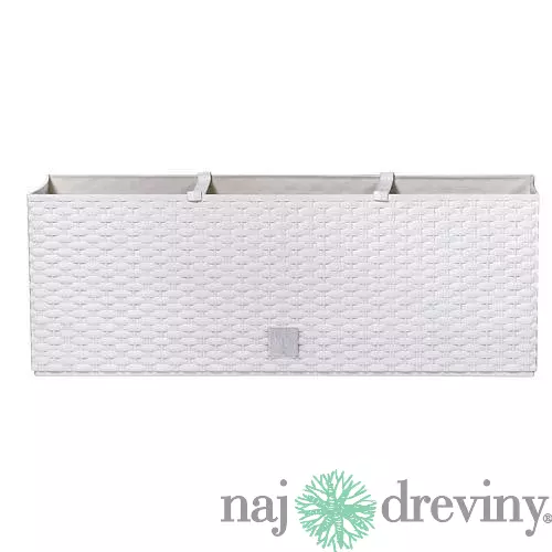 Kvetináč RATO Case 500, biely, CWS, zavlažovací systém