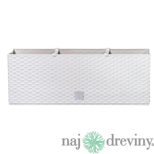 Kvetináč RATO Case 500, biely, CWS, zavlažovací systém