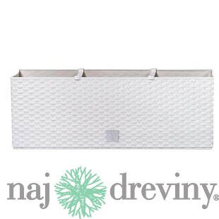 Kvetináč RATO Case 500, biely, CWS, zavlažovací systém