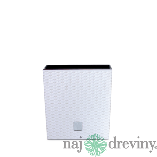 Kvetináč RATO low 200, biely, vložka