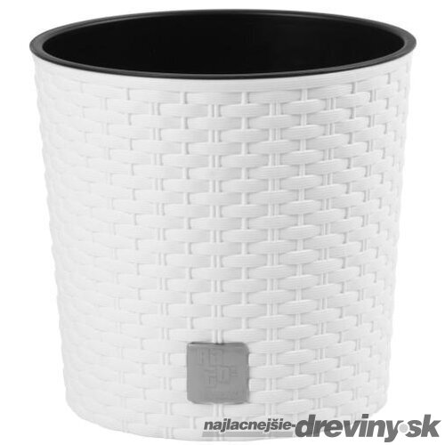 Kvetináč RATO Round 200, biely, vložka