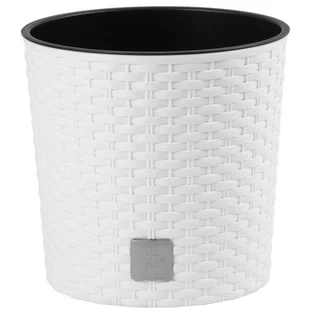 Kvetináč RATO Round 300, biely, vložka