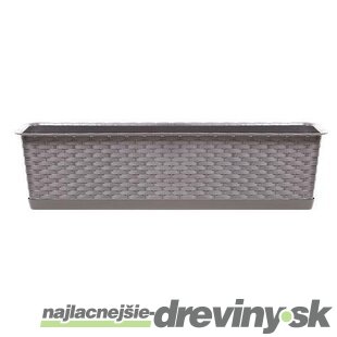 Kvetináč RATOLLA Case P 700, mocca, podložka