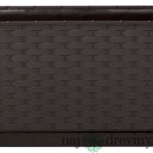 Kvetináč RATOLLA P 12 lit, hnedý, podložka