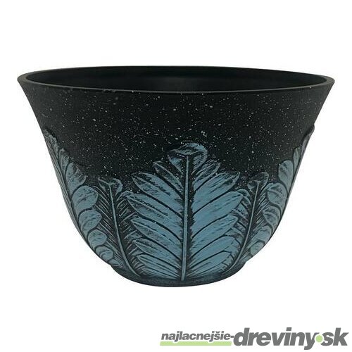 Kvetináč Strend Pro Flower, 30x19 cm, šedo-modrý