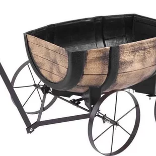 Kvetináč Strend Pro Woodeff, 41,5x29x19cm, whiskey barel wagon