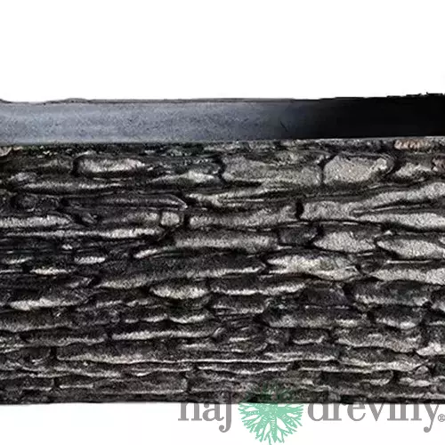 Kvetináč Strend Pro Woodeff, walnut, 22x35 cm, truhlík, kmeň, efekt dreva