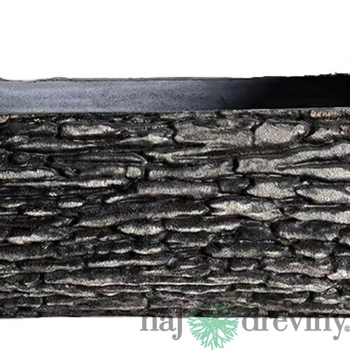 Kvetináč Strend Pro Woodeff, walnut, 22x35 cm, truhlík, kmeň, efekt dreva