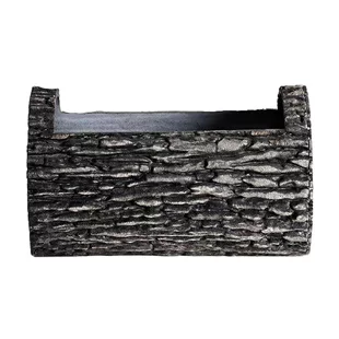 Kvetináč Strend Pro Woodeff, walnut, 22x35 cm, truhlík, kmeň, efekt dreva