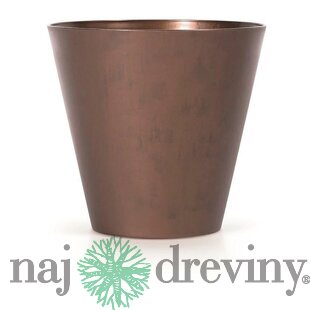 Kvetináč TUBUS Corten 400x373 mm, medený vzhľad