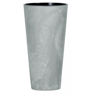 Kvetináč TUBUS Slim Beton 400x762 mm, vzhľad betón, vložka