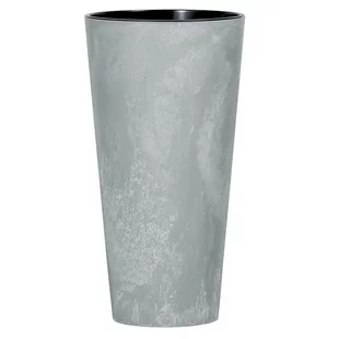 Kvetináč TUBUS Slim Beton 400x762 mm, vzhľad betón, vložka