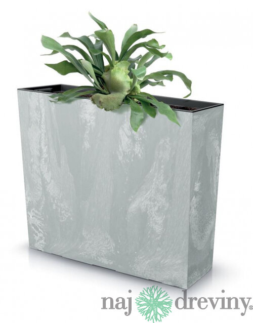 Kvetináč URBI Case Beton 580x180x498 mm, vzhľad betón, vložka