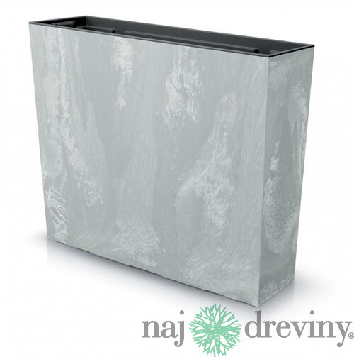 Kvetináč URBI Case Beton 580x180x498 mm, vzhľad betón, vložka