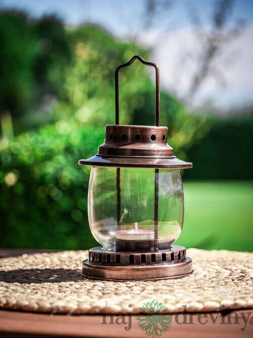 Lampáš MagicHome CL0135, 190 mm, Cu, na čajovú sviečku