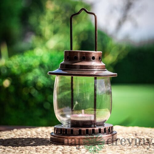 Lampáš MagicHome CL0135, 190 mm, Cu, na čajovú sviečku