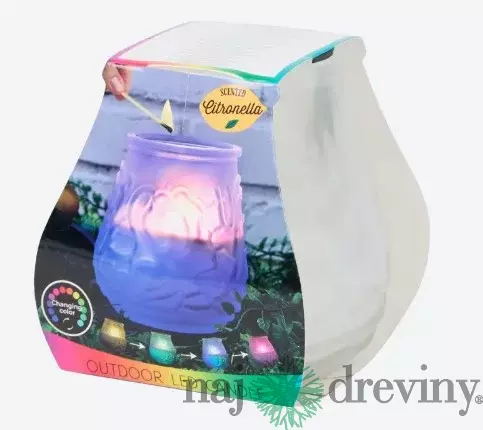 LED svietiaca Citronelová sviečka