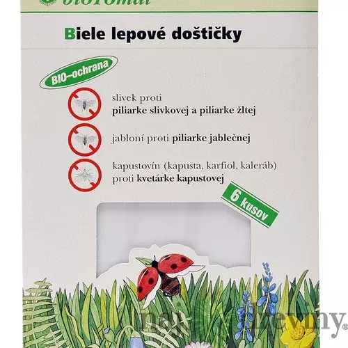 Lepové doštičky BIELE BioTOMAL 6ks