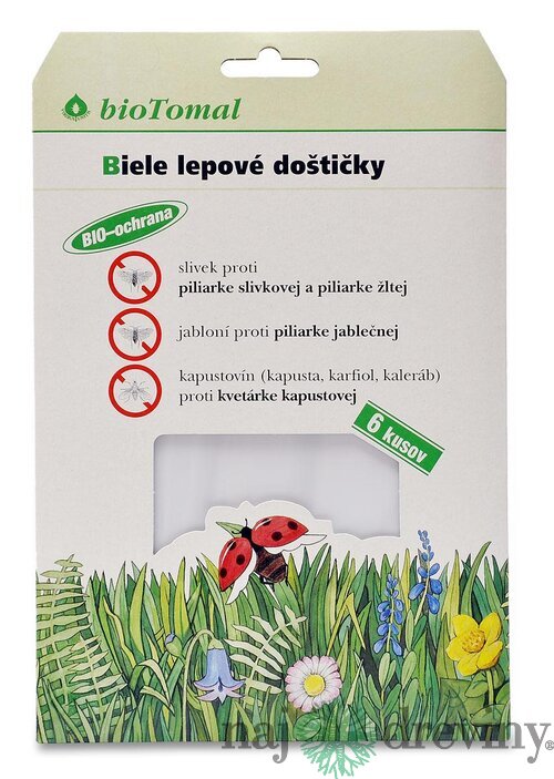 Lepové doštičky BIELE BioTOMAL 6ks