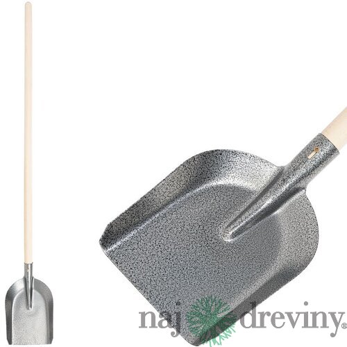 Lopata S504-4.WH Universal, 270x220 mm, drevená násada