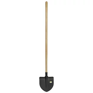 Lopata S510SL, špicatá, čierna, s násadou
