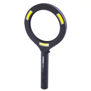Lupa so svetlom 113x242x22 mm, 2xAA, LED 100 lm, 3x LED osvetlenie