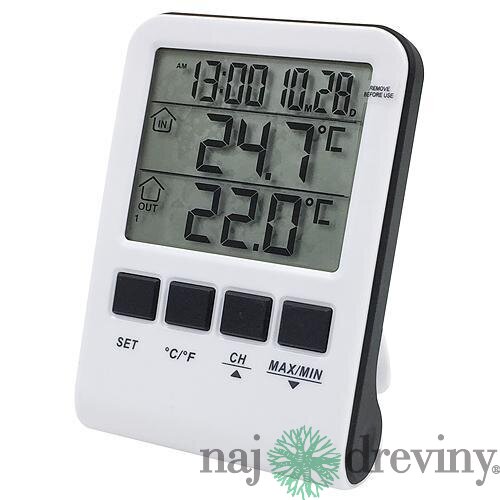 Meteostanica TMW15 mini, digitálna, bezdrôtová s vonkajším senzorom, 100x70x20 mm