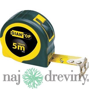 Meter GIANT CR-82 CE, 5 m, 19 mm, zvinovací, stáčací, Sellbox