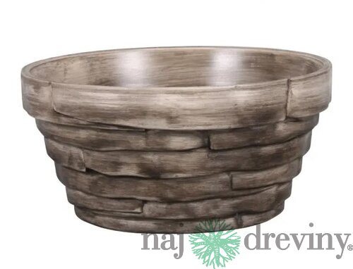 Miska BONSAI GREY keramická matná d18x9cm