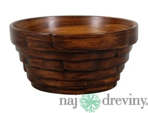 Miska BONSAI WOOD keramická matná d18x9cm