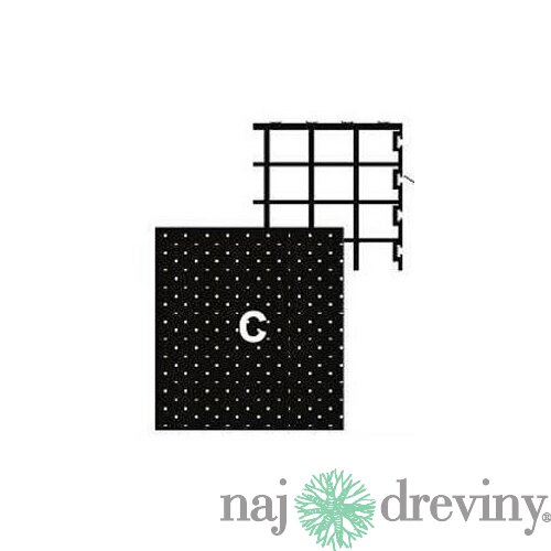 Mriežka pod filtračné médiá 100 x 100 x 0,3 cm