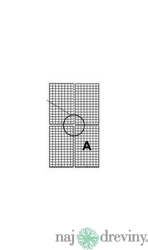 Mriežka pod filtračné médiá 34 x 20 x 1,5 cm