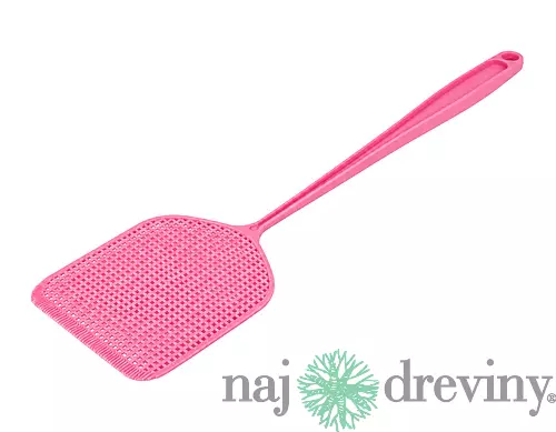Mucholapka na hmyz, plastová, ružová