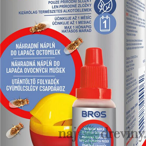 Náhradná náplň Bros, do lapača ovocných mušiek, 15 ml