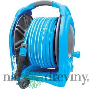 Navíjač AQUACRAFT® 990076, hadica 1/2“, L-25 m, pištoľ, záhradný
