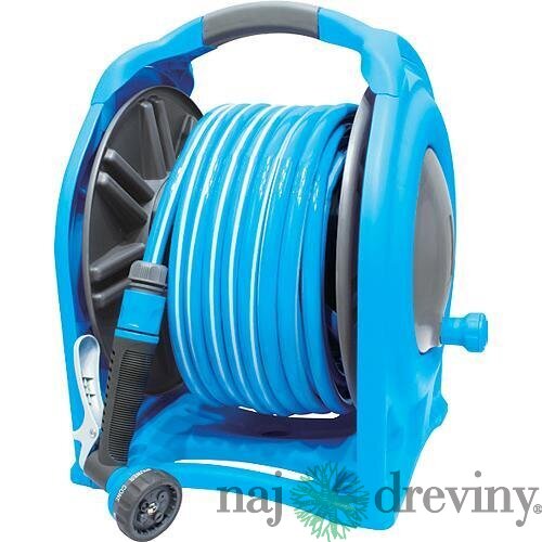 Navíjač AQUACRAFT® 990076, hadica 1/2“, L-25 m, pištoľ, záhradný
