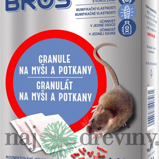 Návnada Bros, na myši a potkany, granule, 140 g