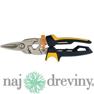 Nožnice FISKARS POWERGEAR na plech s prevodom rovné 1027207