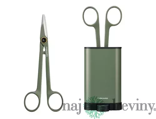 Nožnice FISKARS prestrihávacie špicaté s puzdrom 1075315
