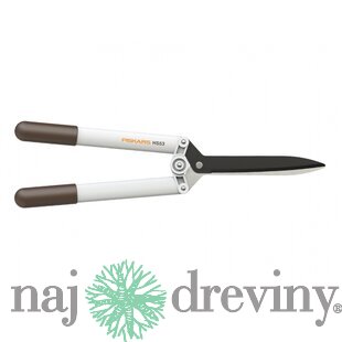 Nožnice FISKARS WHITE HS53 na živý plot s prevodom 1026931